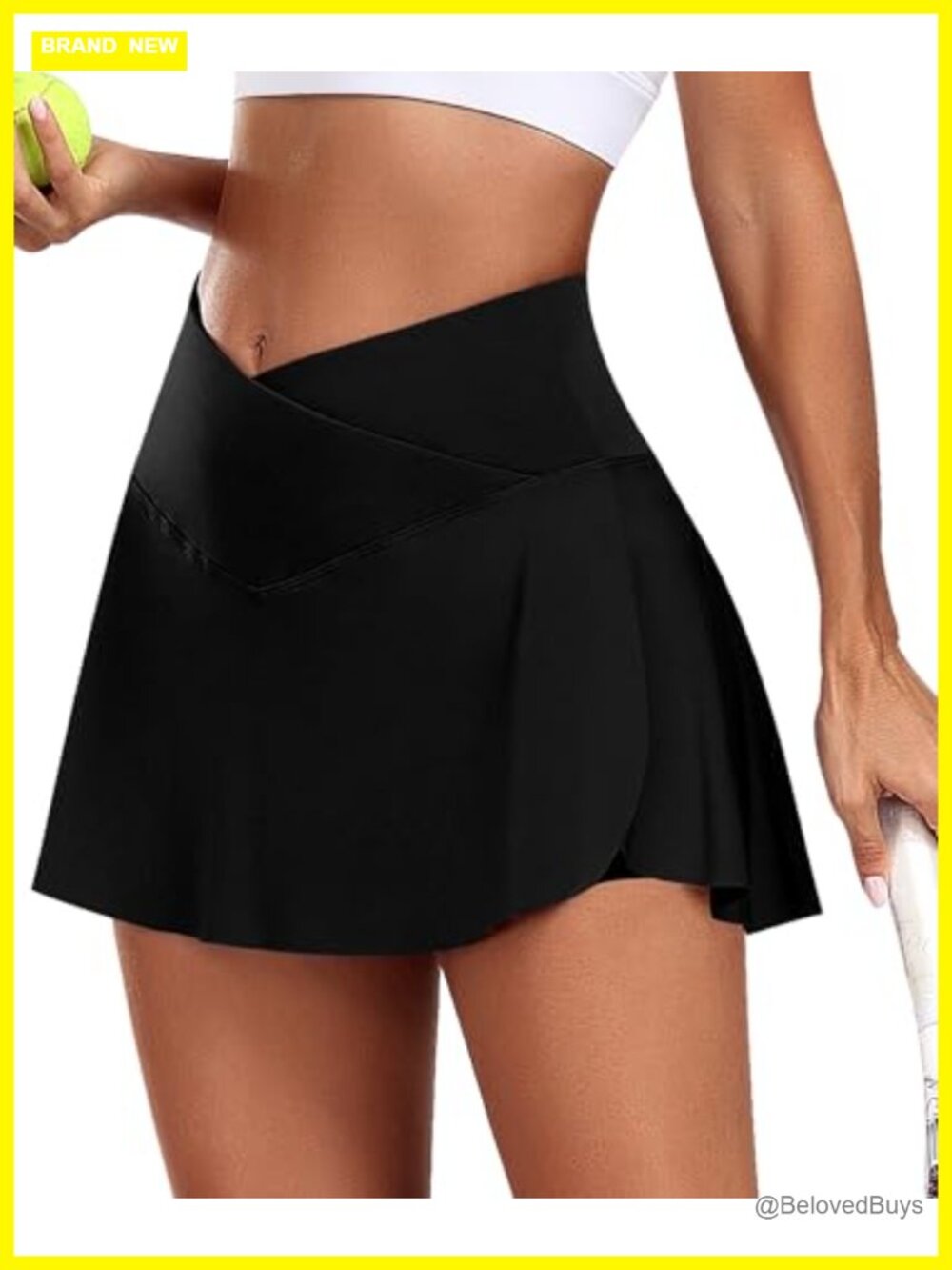 Women's Tennis Skort with Built-in Shorts Pockets High Waisted Athletic Golf